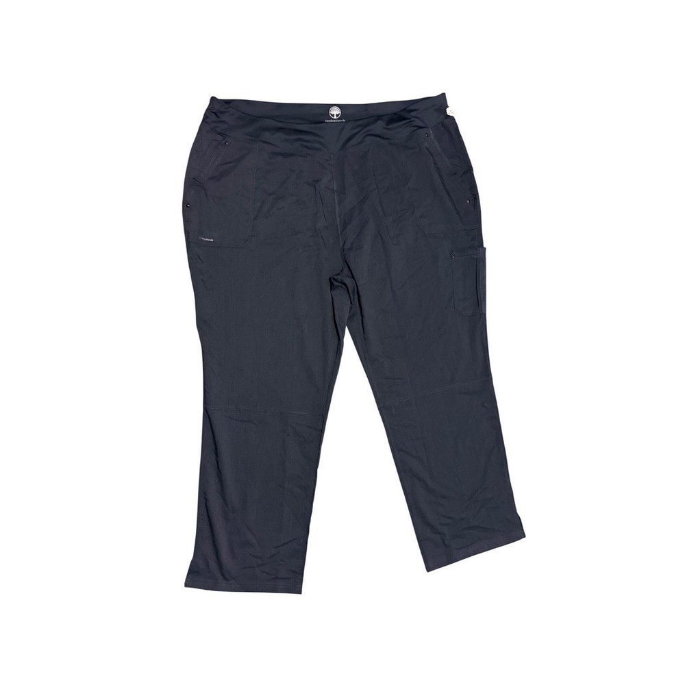 Healing Hands Women's Scrub Pants Gray 4X Plus Size Stretch Cargo